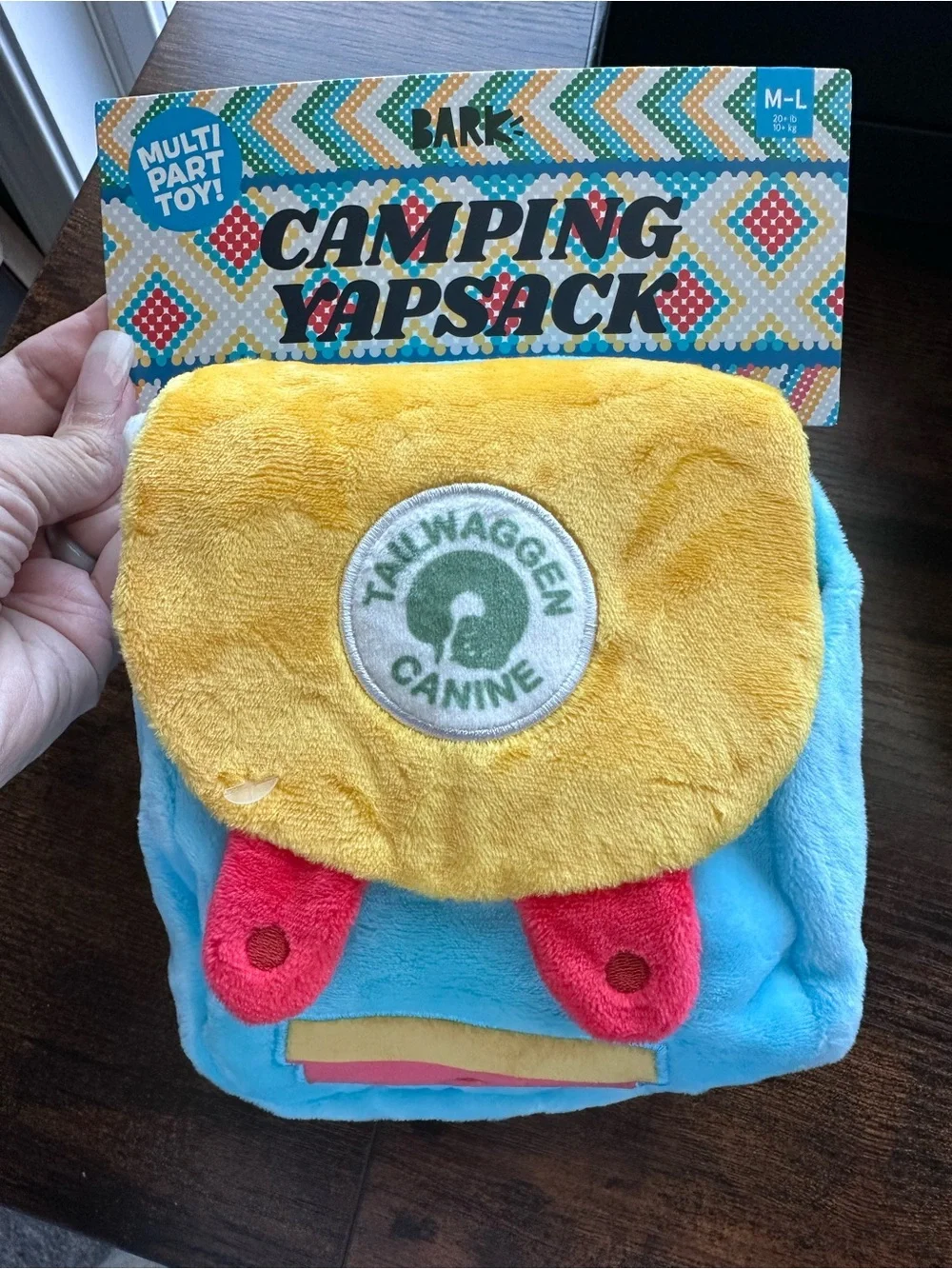 BARK Camping Dog Toy Set NWT Squeaky Crinkle Treat Toys